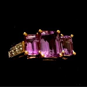 Amethyst 10k Gold Ring Size 6.5